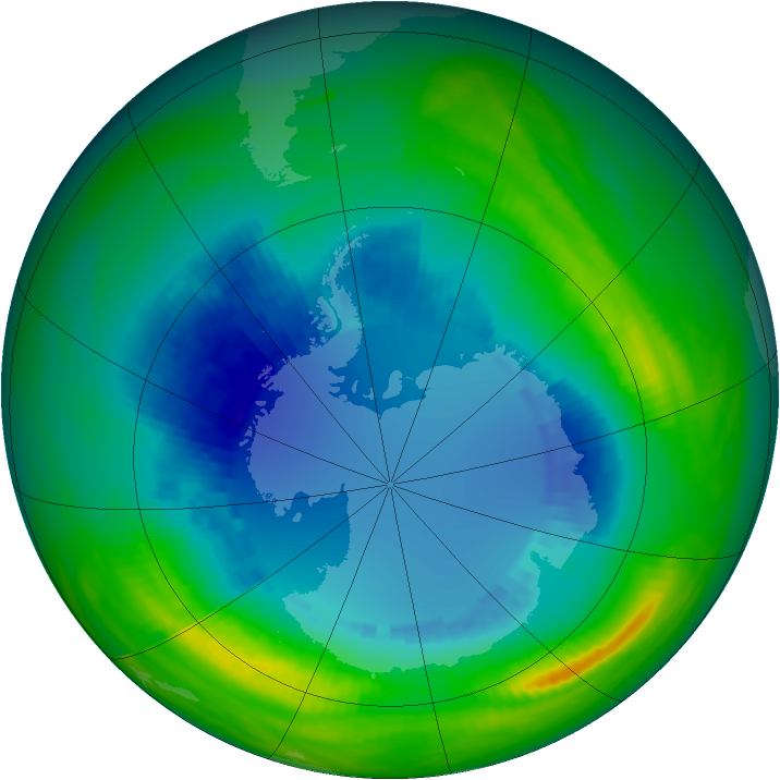 Ozone Map 1988-08-22